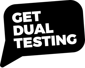 Get dual testing logo