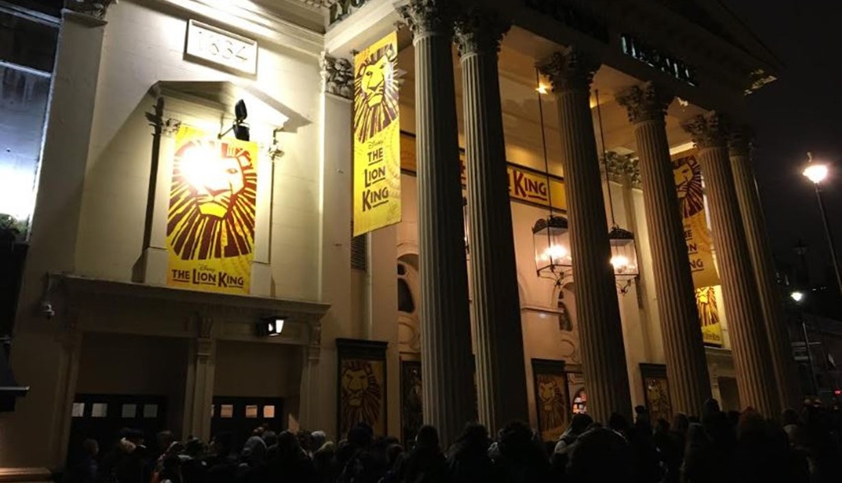 Young LGBT+ people celebrate their achievements by going to see the Lion King