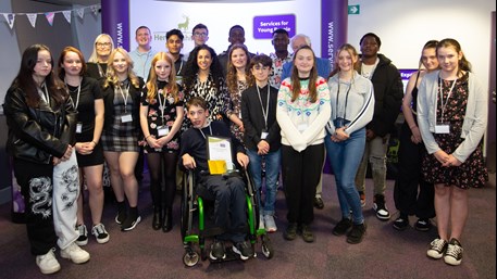 St Albans & Dacorum group photo from the Young People's Awards