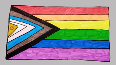 LGBT+ History Month Flag