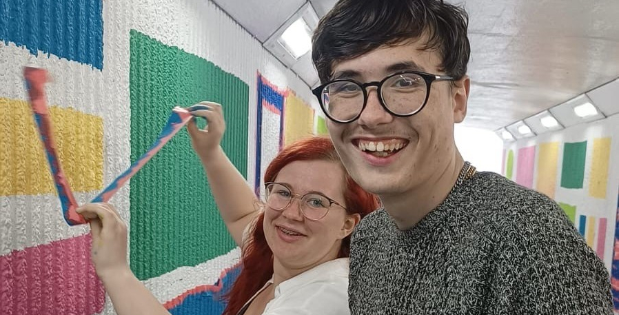 Young people help design and paint murals to transform Hemel Hempstead underpasses