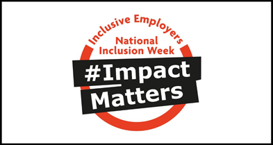 Inclusion week 2024 campaign logo with themed banner 'Impact Matters'.